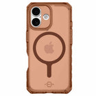 ITSKINS Hybrid_R Frost Compatible with MagSafe Case for iPhone 17 - Mocha-Raised edges protect your screen and camera