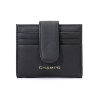 Champs Iconic Snap Cardholder - Black-RFID Blocking Card Holder