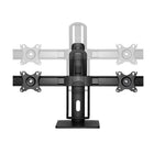 IntekView Easy Adjust Freestanding Double Monitor Stand-360 degree rotating VESA plate, swivel of the structure up to 90 degree