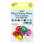Koplow Games Place Value Dice - Set of 7 -Manipulative learning tool