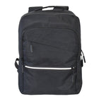 Club Rochelier Multi Zip Pocket Backpack - Black-Interior padded laptop compartment with Velcro fastening