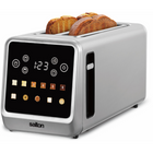 Salton Touchscreen Long Slot 4 Slice Toaster - Stainless Steel-No more guessing! select from 6 precise shade settings 