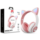 MyBat Pro Katchy Kitty Wireless Headset - Pink-These headphones stream wirelessly from your device and can even switch between two devices so that you don't miss a call