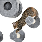 PawHut Wall-Mount Cat Tree with Scratching Post & Shelves-Assembly required