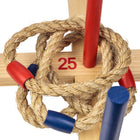 Triumph Wooden Ring Toss - Blue-Score 5, 10, 15, 20 points for the outer rings and 25 points for the center ring