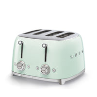 SMEG 4x4 4-Slice Toaster - Pastel Green-6 different toasting levels for best results; defrost function; reheat function; bagel function to toast only one side of the slice