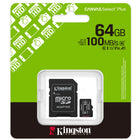 Kingston 64 GB microSDXC Canvas Select Plus G3 with SD Adapter-64 GB capacity