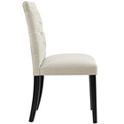 Modway Duchess Fabric Dining Chair - Beige - 2 Pack-Non-Marking Foot Caps