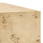 Modway Cosmos 16" Square Burl Wood Side Table - Natural Burl-7