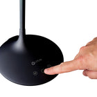 OttLite Pivot LED Desk Lamp with Dual Shades - Clearsun - Black-Touch-activated controls
