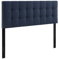 Modway Lily Upholstered Fabric King Headboard - Navy-Elegantly tufted headboard