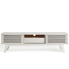 Modway Render 59" TV Stand - White-Two Adjustable Storage Shelves