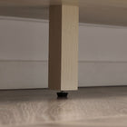 HOMCOM Boho 53.5" L Sideboard - Natural Wood-Particleboard with melamine surface for easy maintenance