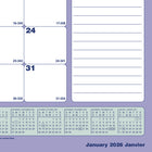 Blueline 2026 Monthly Calendar - 11" x 8-1/2" - Bilingual-Yearly calendar at the bottom of each sheet 