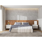 Manhattan Comfort Jasper 25.15" Modern Nightstand 2-Piece Set - Off White-Includes 2 Full Extension Drawers