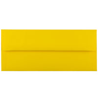 JAM Paper #10 Business Envelopes, 4 1/8 x 9.5, Brite Hue Yellow Recycled, 1000 Pack (15859B)-Yellow