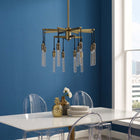 Modway Resolve Ceiling Light Pendant Chandelier - Antique Brass-Antique Brass Metal Construction