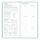Letts of London 2027 Woodland Week to View Slim Size Planner - 5-7/8" x 3-1/8" - Green - Multilingual-Monthly overview at the start of each month, including goals, trackers, to-dos, and special dates