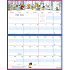 MotherWord 2025-2026 Magnetic Family Fridge Calendar - 9-1/2" H x 15" W - French-Ideal for side by side door fridges