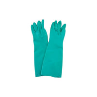 Zenith Safety Green Gloves, Size X-Large/10, 15" L, Nitrile, 22 mil - 12 Pack-Cuff Style Straight