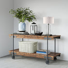 Hudson&Canal Dax 27.5" Tall Table Lamp with Fabric Shade - Seeded Glass/Blackened Bronze/White-Paired with a white drum fabric shade
