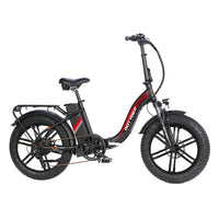 GoTyger 20" Crossover Foldable 7-Speed E-Bike 7-Speed-Thick 4 inch tires provide maximum balance and grip on any surface