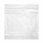 KL Rubber Resealable Polyethylene Bag With White Id Block & Hang Hole - 2 Mil - 6” x 6" - 1000 Pack-Offset lip design with durable zipper for easy opening and secure closure