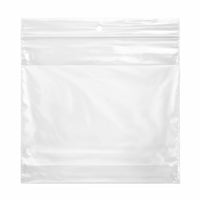 KL Rubber Resealable Polyethylene Bag With White Id Block & Hang Hole - 2 Mil - 6” x 6" - 1000 Pack-Offset lip design with durable zipper for easy opening and secure closure
