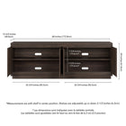 Hudson&Canal Presque TV Stand for TV's up to 75" - Alder Brown-8