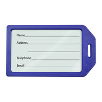 Beslayn Heavy Duty Luggage Tags With Plastic Loops - Window Cover & Inserts Included - Royal Blue - 20 Pack-Bold Colors Make Your Luggage Easy to Identify and Recognize