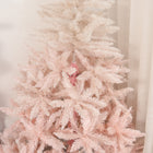 HOMCOM 5' Artificial Christmas Tree - Pink-Branches can be opened automatically for easy assembly 