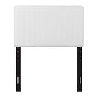 Modway Keira Faux Leather Twin Headboard - White-Easy Wipe Clean Surface