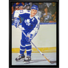 Borje Salming Maple Leafs Blue Action - Framed Canvas - 22" x 31"-Premium canvas print with gallery-wrapped edges