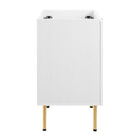 Modway Chaucer 24" Bathroom Vanity Cabinet - White-Rattan Weave Doors
