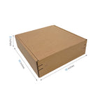 Reliabag Self Seal Corrugated Literature Mailer Boxes - 10" L x 10" W x 2" H - Kraft - 40 Pack-40pcs ships flat, save storage space