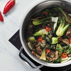 Tramontina 4 Qt Stainless Steel Tri-Ply Universal Pan with Lid - NSF-Certified - Induction-Ready-Lifetime Warranty