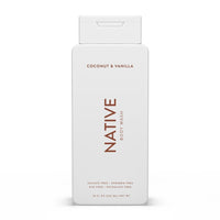 Native Natural Body Wash - 532 mL - Coconut & Vanilla-Refreshingly smooth, tropical scent that is both sweet and sophisticated