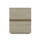 Manhattan Comfort Evelyn 20" Modern 1-Drawer Nightstand 2-Piece Set - Natural-Home Assembly Required. All Hardware Included