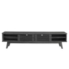 Modway Render 70" Entertainment Center TV Stand - Charcoal-Durable Particleboard Construction