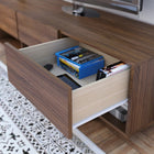 Nexera Rustik 60" TV Stand With 3-Drawers - Walnut-Easy wire access and optimal air flow