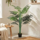 Outsunny 5' Artificial Tropical Palm Tree with Lifelike Leaves - Green-Suitable for home and office, spices up any space with its natural accent 