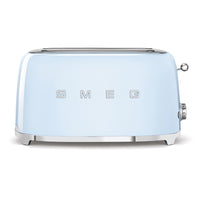 SMEG 4-slice Long Slot Retro Toaster - Blue-7 different toasting levels for best results, defrost function, reheat function, bagel function to toast only one side of the slice