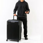 Air Canada Palma 28" Hardside Checked Large Spinner Luggage - Black-Locking retractable push-button trolley handle