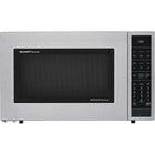 Sharp 1.5 cu. ft. 900W Stainless Steel Convection Microwave Oven - Black-1.5 cu. ft., 900 Watt, Microwave Oven with Convection by Sharp