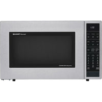 Sharp 1.5 cu. ft. 900W Stainless Steel Convection Microwave Oven - Black-1.5 cu. ft., 900 Watt, Microwave Oven with Convection by Sharp