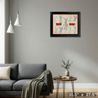 Bugs Bunny Sketches - Framed Print - 35" x 27"-Ready to hang - arrives fully assembled
