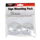 Cosco Mounting Kit with 2 Suction Cups with Hook and 20 Adhesive Pads-This mounting kit includes two suction cups with hooks and twenty adhesive pads for versatile hanging and display options