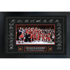 Chicago Blackhawks 2015 Stanley Cup Replica Signature Frame - Framed Print - 35" x 23"-Premium print framed