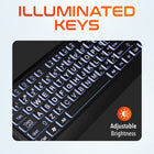 Delton KB20 Large Button Keyboard with Backlight - Black-Dimensions: 6.3" x 17.7"