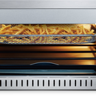 Salton Pizzadesso Professional Air Fryer Pizza Oven with Peel - Stainless Steel-3-layer glass door with metal hinge for safe use